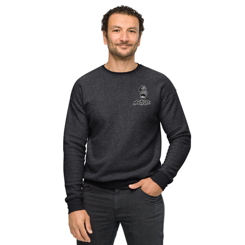 Unisex sueded fleece sweatshirt